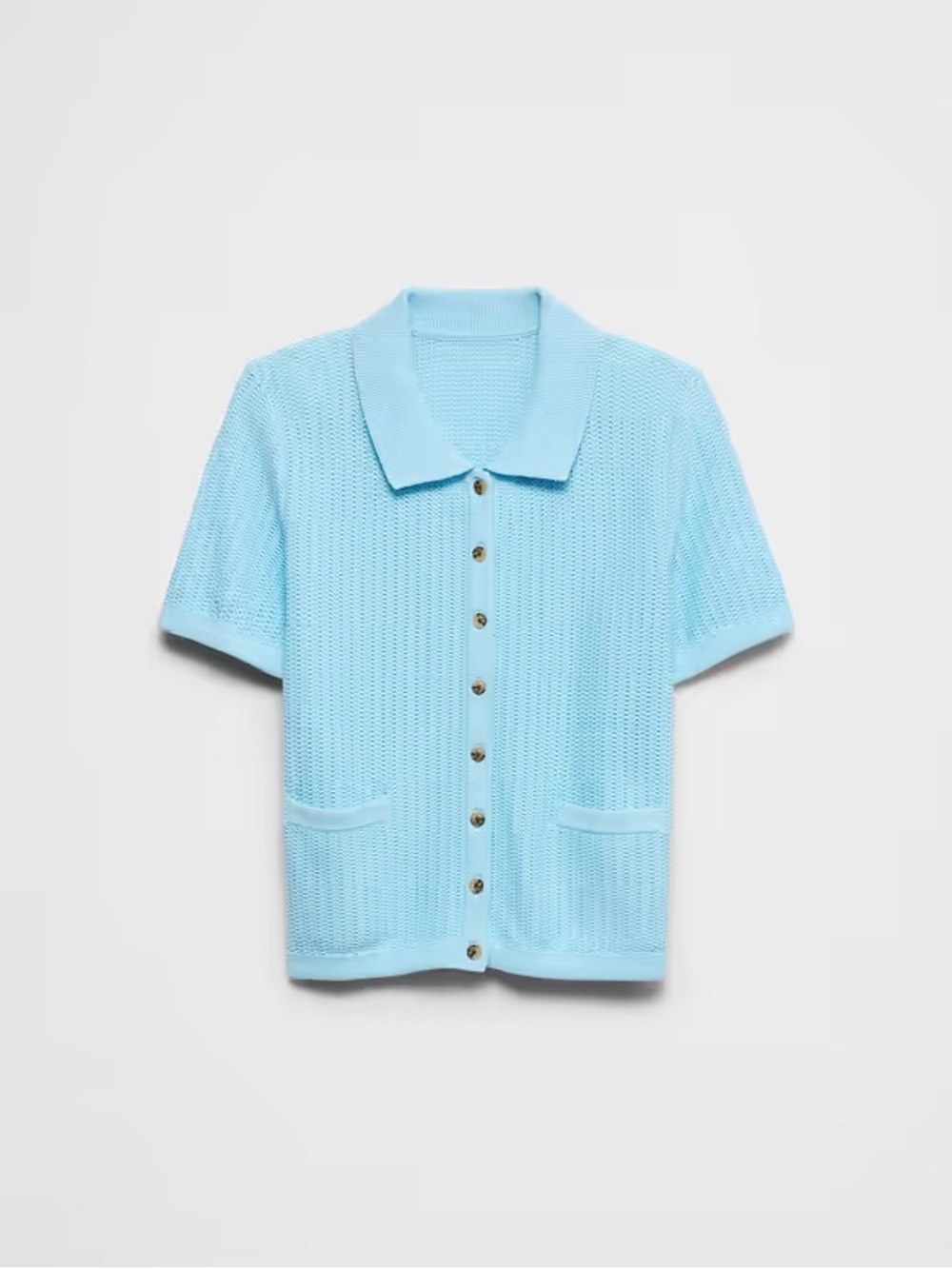Banana Republic TEXTURED BUTTON-DOWN SWEATER POLO size Medium NWT
